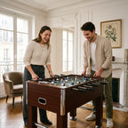 L'Établi, baby-foot marron