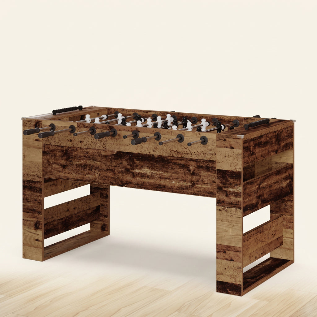Le Faubourg, baby-foot console bois vieilli