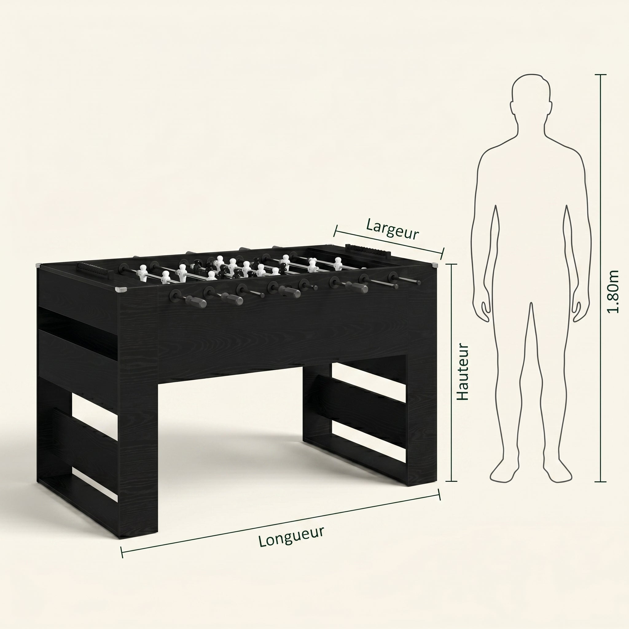 L'Éclipse, baby-foot console noir