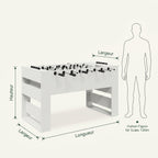 L'Épure, baby-foot console blanc